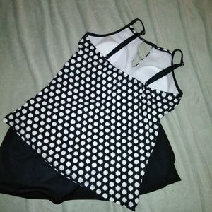 Two pieces  skirt bathingsuit